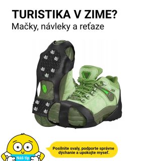 Objavte protišmykové návleky, mačky či reťaze. ☺️ Celá ponuka u nás 👉 Tufi.sk #zimnáturistika ##turistickévybavenie #tufi