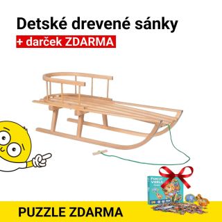 Hľadáte praktický darček pre deti? ✨ Získajte hneď 2 🎁 Kvalitné drevené sánky + puzzle 🙌. Kúpite u nás 👉 Tufi.sk